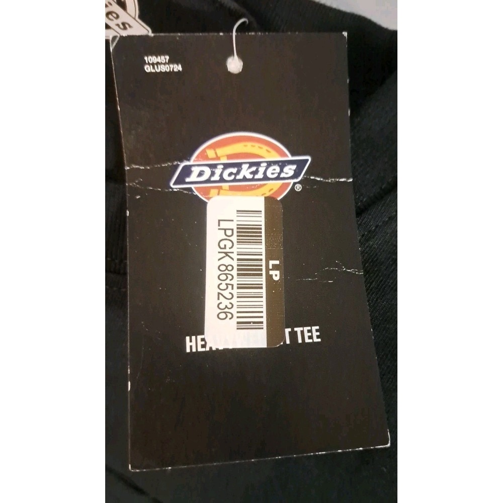 Mens Lg Dickies Navy Short Sleeve Tee Shirt NWT 100% Cotton Workwear Normcore - Picture 4 of 5